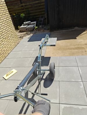 Fliselæggervogn 125 kg thumbnail 1